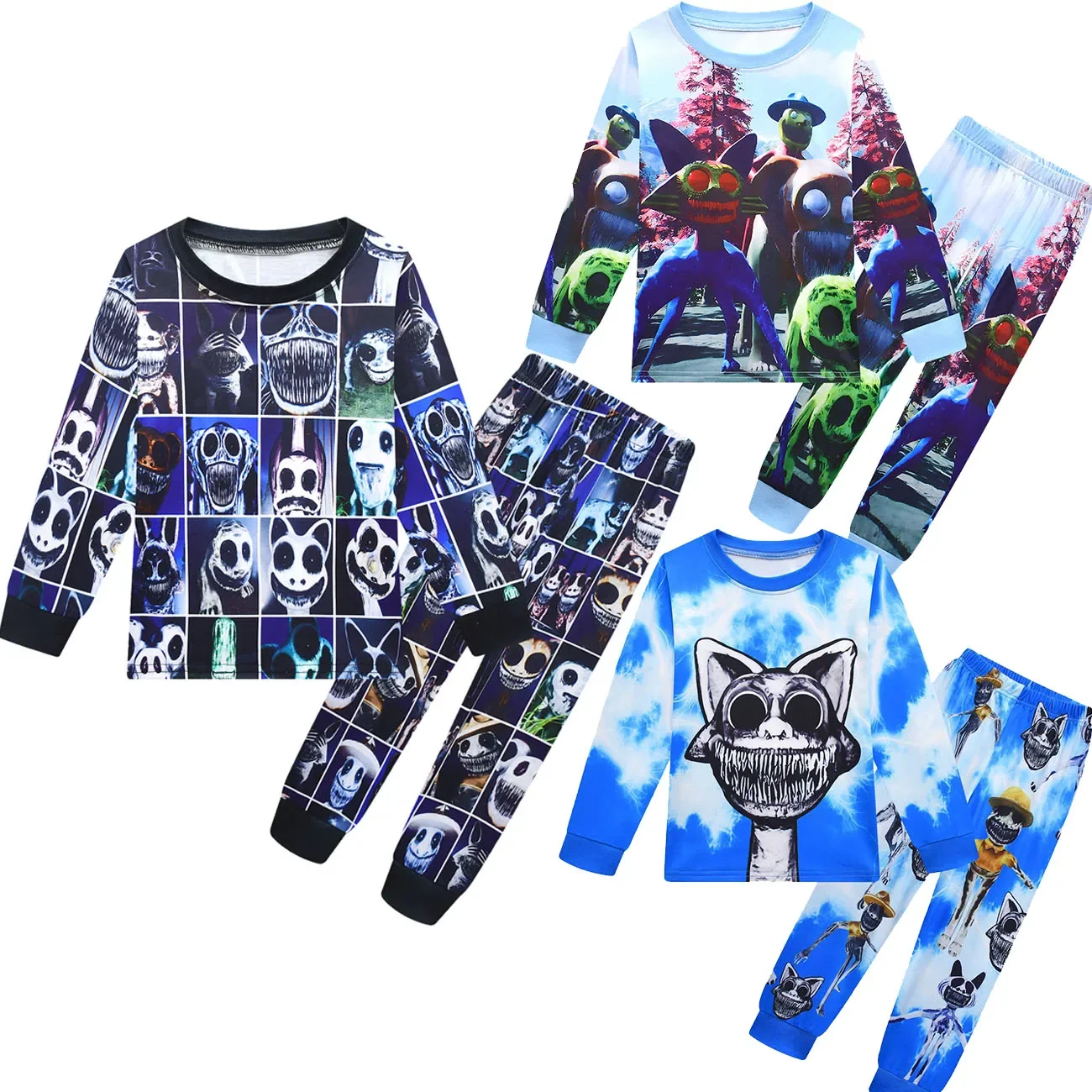 

Hot Cartoon Boys Long Sleeve Pyjamas Kids Zoonomaly Pajamas Baby Cotton Pijama Children Sleepwear Girls Clothing Sets Baby Wears