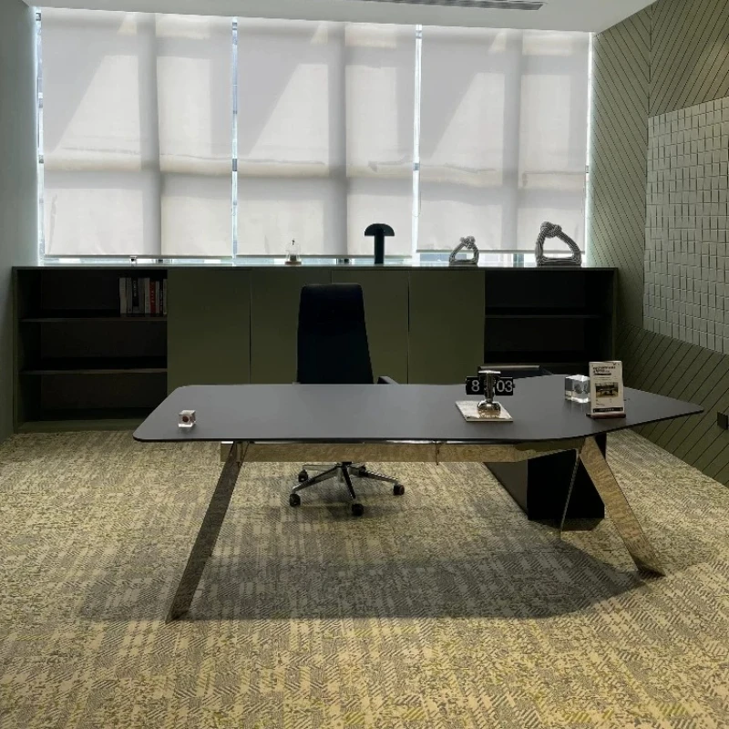 Upgrade Large Office Table Aesthetic Luxury Height Modern Executive Office Desk Specialty Writing Scrivania Ufficio Furniture