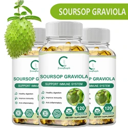 GPGP Greenpeople Soursop Graviola Capsule Healthy Skin Helps Respiratory System,Balance Emotions,Improve Sleep&Support Digestion