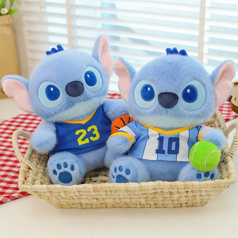 Kawaii Disney Stitch Plüschtier, gefüllte Puppe, Kuschelkissen, süßes Plüschtier für Kinder, Geburtstagsgeschenk, weiches Teddybär-Stil, Tier