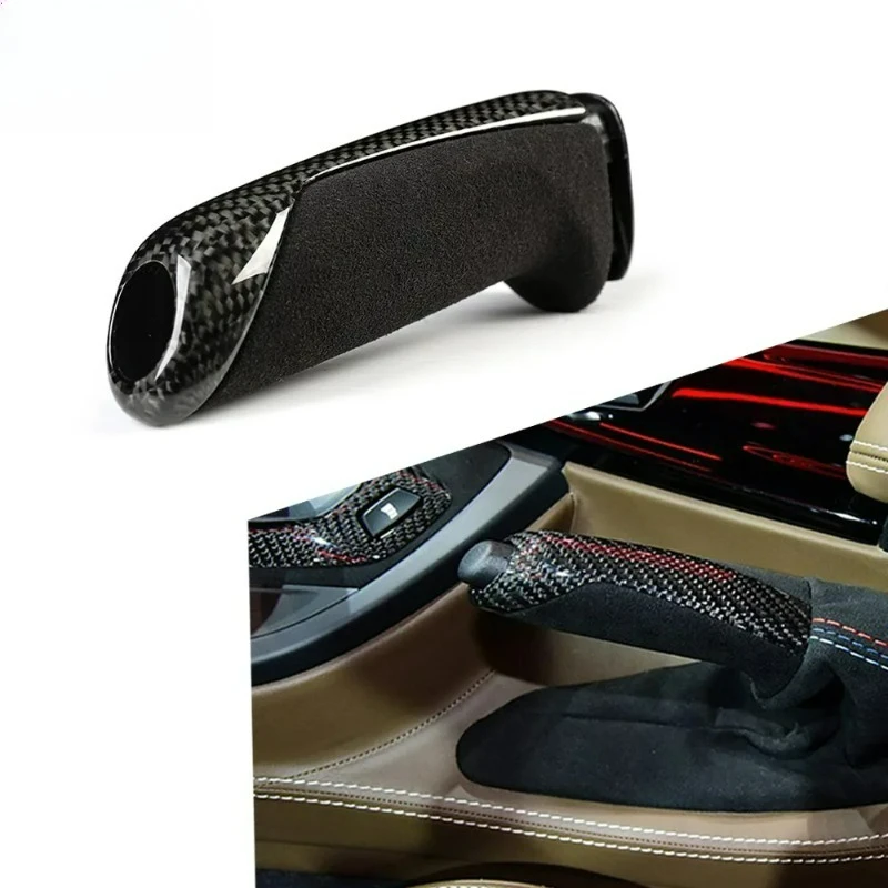 

FORBMW F Series F20 F21 F22 F23 F30 F32 F36 F80 F15 Wear-resistant Manual E-Brake Handle Trim Alcantara Carbon Fiber