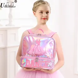 UlikeDance Ballet Bag para meninas, Ballet Dance Bag, Mochila de collant para criança, Mochilas escolares, Ballet Wear Bags