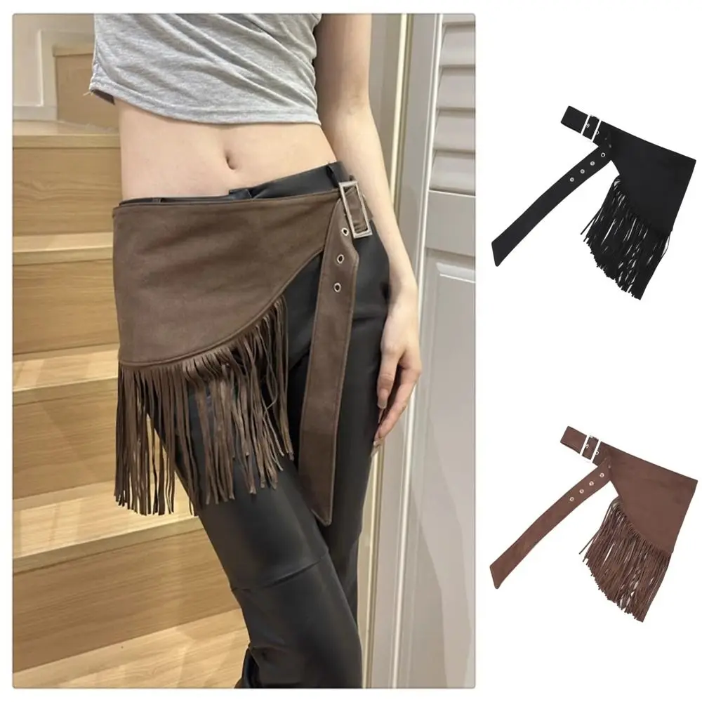 

Универсальный винтажный пояс с кисточками, треугольный ковбойский стиль, платье, однотонный пояс с бахромой для женщин