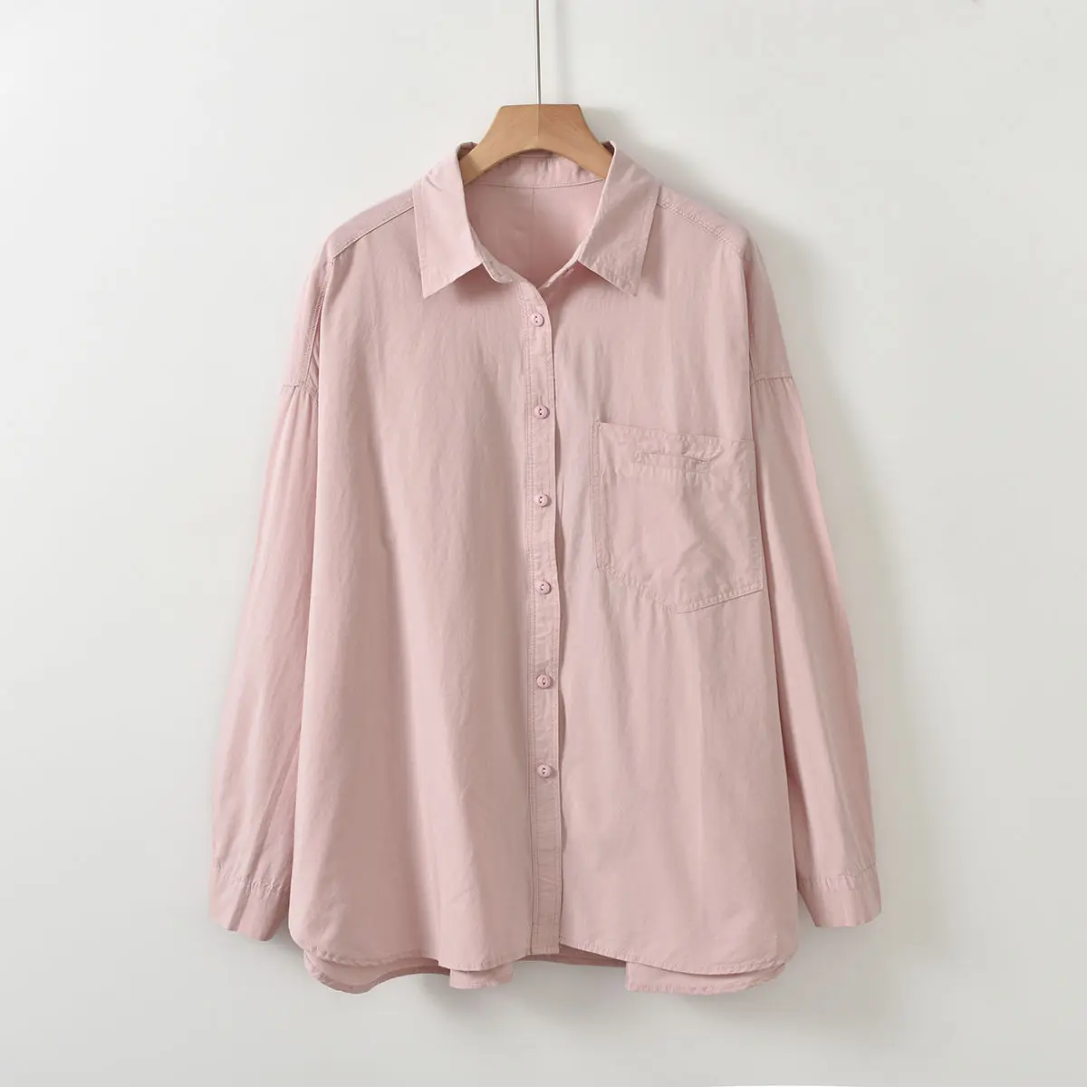 화이트 베이직 오버사이즈 버튼업 셔츠 여성 여름 코튼 오피스룩 루즈 블라우스 여성 옐로우 셔츠 긴팔