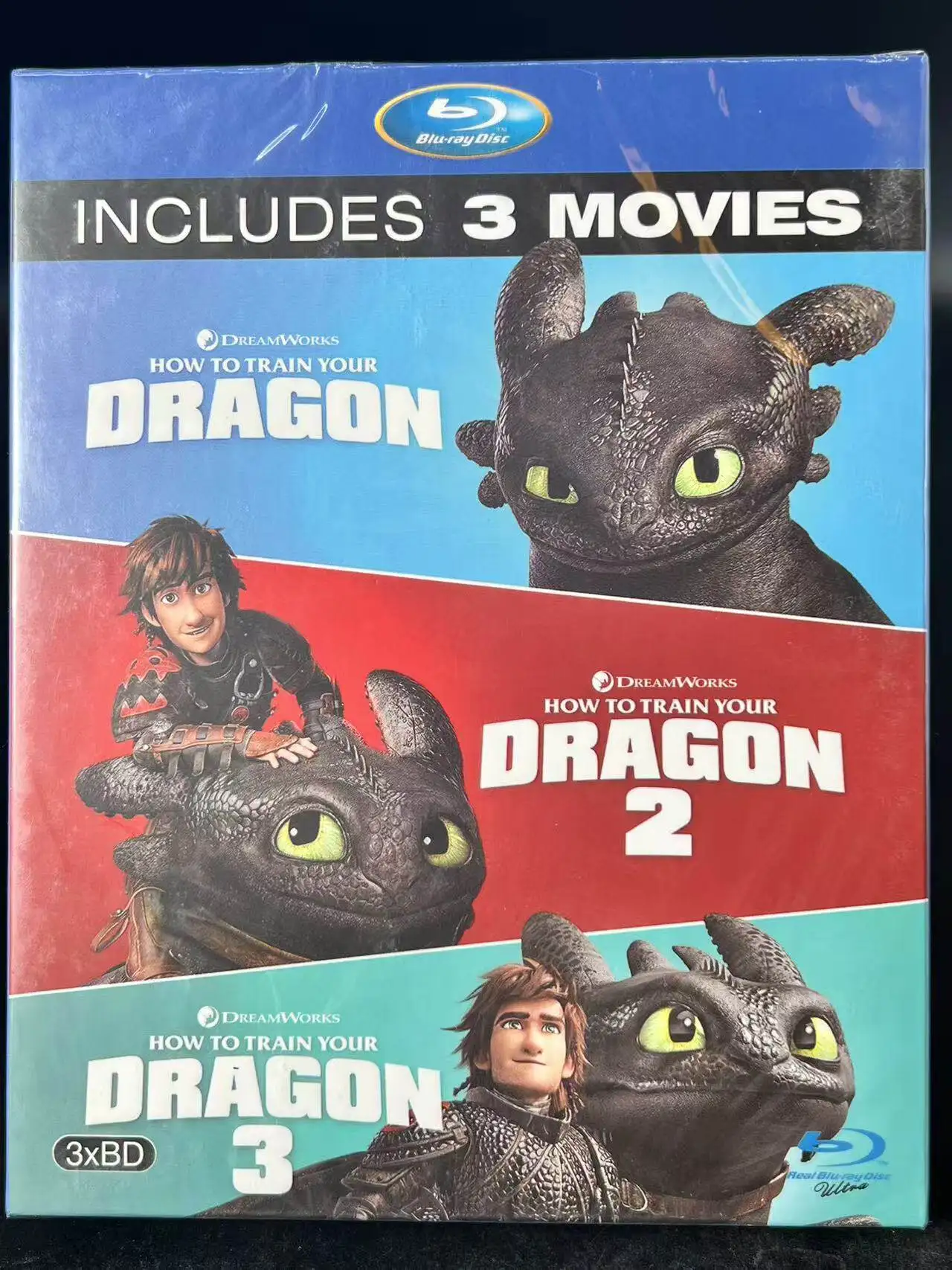 

Brand New BD Blu-ray High Definition How to Train Your Dragon 1–3 (3-Disc Set) English 5.1 / Mandarin English / Traditional