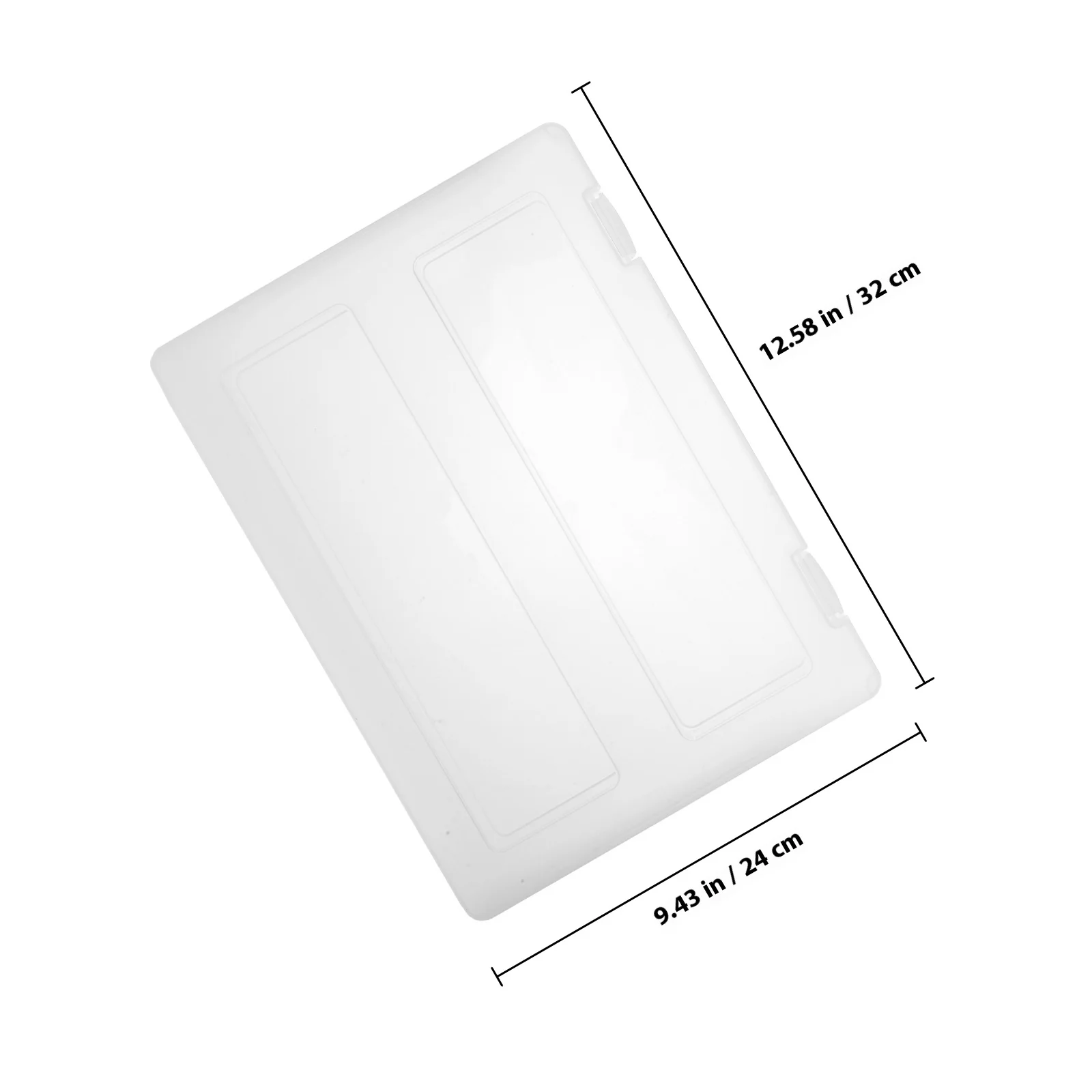 4Pcs Transparent A4 Document Box Plastic File Organizer Portable Storage Case for Office Desktop Box Files A4