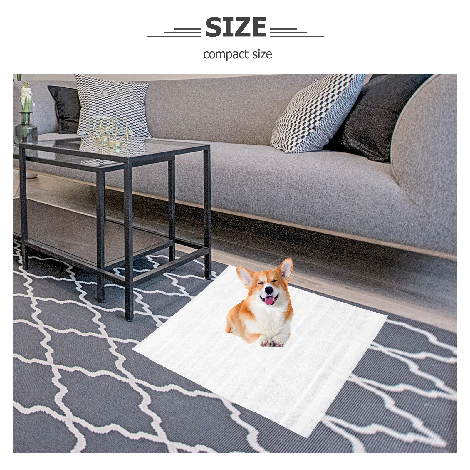 

50pcs Pet Pee Pads Super Absorbent Disposable Puppy Training Mats For Dogs Cats Rabbits Portable Indoor Outdoor Use Pet Supplies