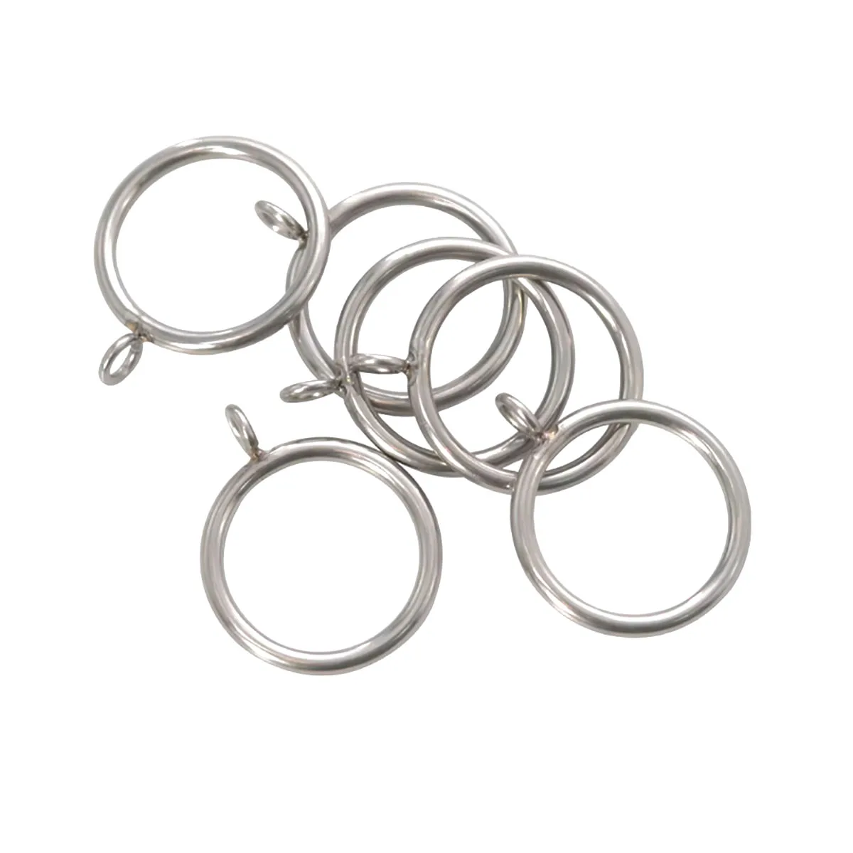 304 Stainless Steel Roman Rings Hanging Loops Curtain Rings Clasps Hooks Metal Curtain Accessories