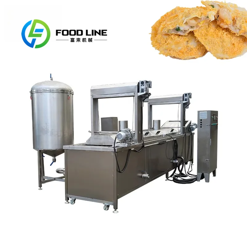 Quick Heating Commercial Continuous Frying Machine Fast Warm-Up Shortens Pre-Production Waiting Time For Factory Morning Shifts