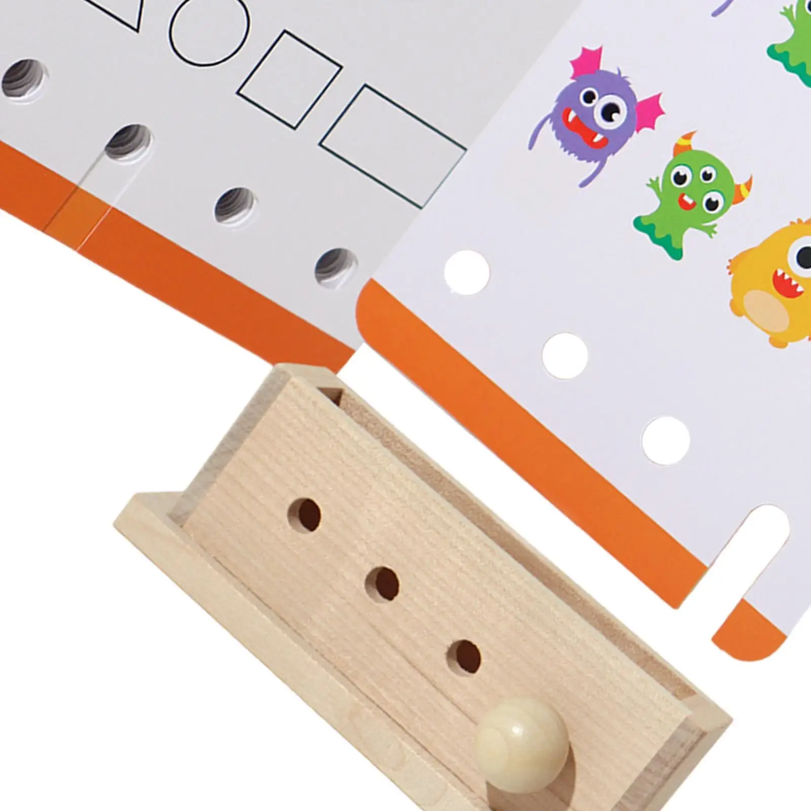 Brain Teaser Puzzle Flash Cards Toy Educational Color Cognition Motor Skills