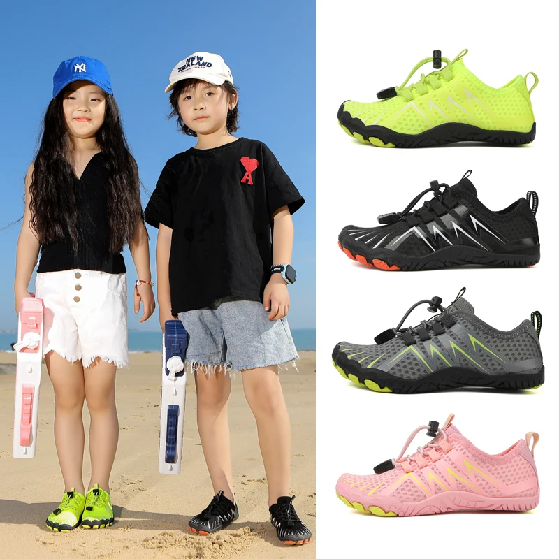 Kids Barefoot Water Shoes Lightweight Breathable Soft Wear-resistant Non-slip Swimming Diving Quick-drying Outdoor Beach shoes