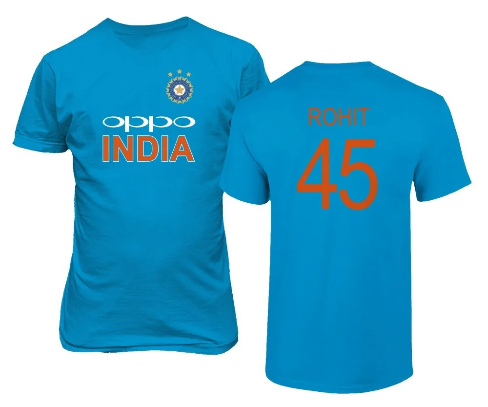 Cricket India Jersey Style Rohit 45 Men's T-shirt