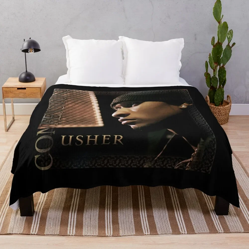 Confessions Usher Throw Blanket Decoratives cosplay anime Blankets