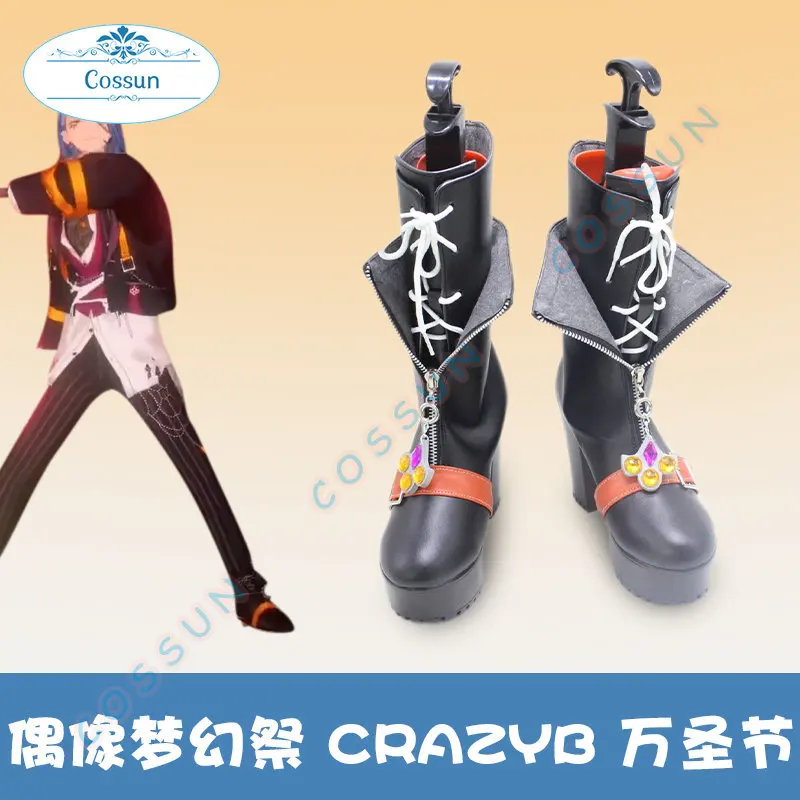 

Ensemble Stars Crazy:B Shoes Oukawa Kohaku/HiMERU/Amagi Rinne/Shiina Niki Spider Game Suit Cosplay Costume Shoes Boots Women Men