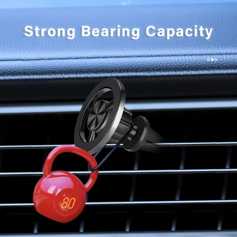 Magnetischer Handyhalter, kompatibel mit MagSafe, Autohalterung für iPhone 14, 13, 12, Auto-Entlüftungsclip, Handyhalterung, Handyhalterung – Detail 2