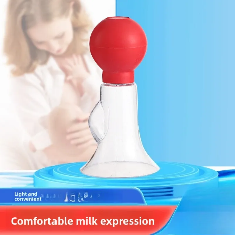 

Handheld Silicone Breast Pump, Manual Milk Extractor with Suction Bulb, Portable Postpartum Nurse Kit for Breastfeeding Mothers