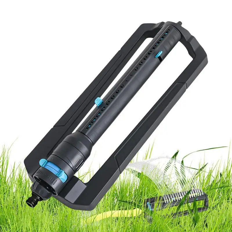 

Oscillating Water Sprinkler Automatic Oscillating Lawn Sprinkler 4 Modes Water Sprayer 19 Hole Nozzles with 3/4in Connector