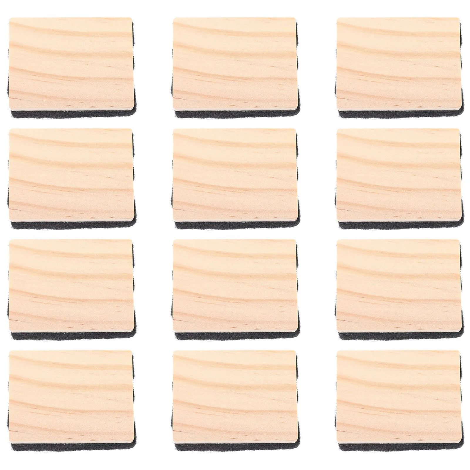 

12Pcs Chalkboard Erasers Reusable Dry Erasers for Classroom Training Institutions Materials Safe to Use