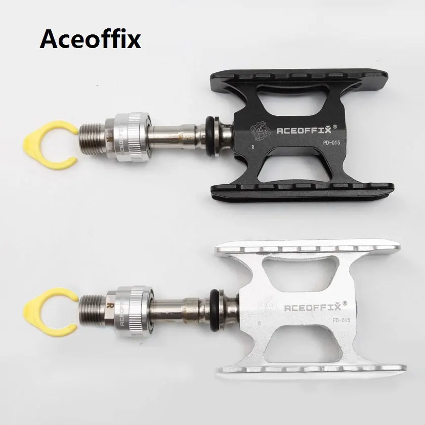 

Aceoffix двойная быстросъемная сверхлегкая велосипедная педаль для Brompton JAVA Fnhon адаптеры с тремя подшипниками педаль шоссейный велосипед универсальный
