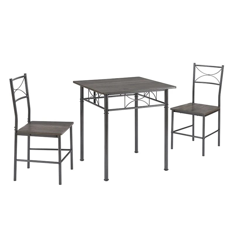 RV 3-Piece Kitchen Dining Room Table Set Grey Chair WL