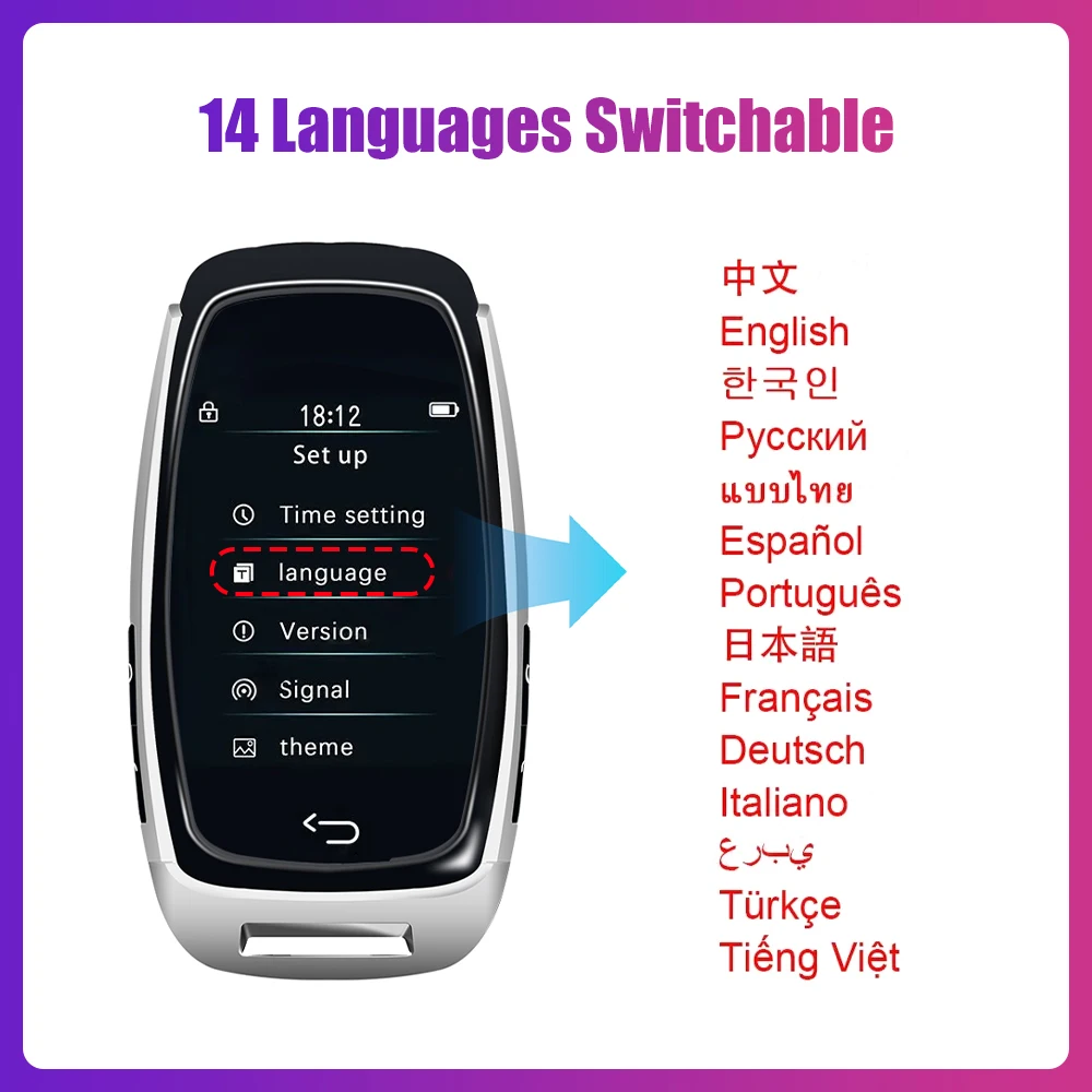 Chiave LCD remota intelligente universale per BMW Benz Audi Toyota Ford KIA Hyundai VW Jaguar Mazda Nissan Renault Honda One-Touch Start