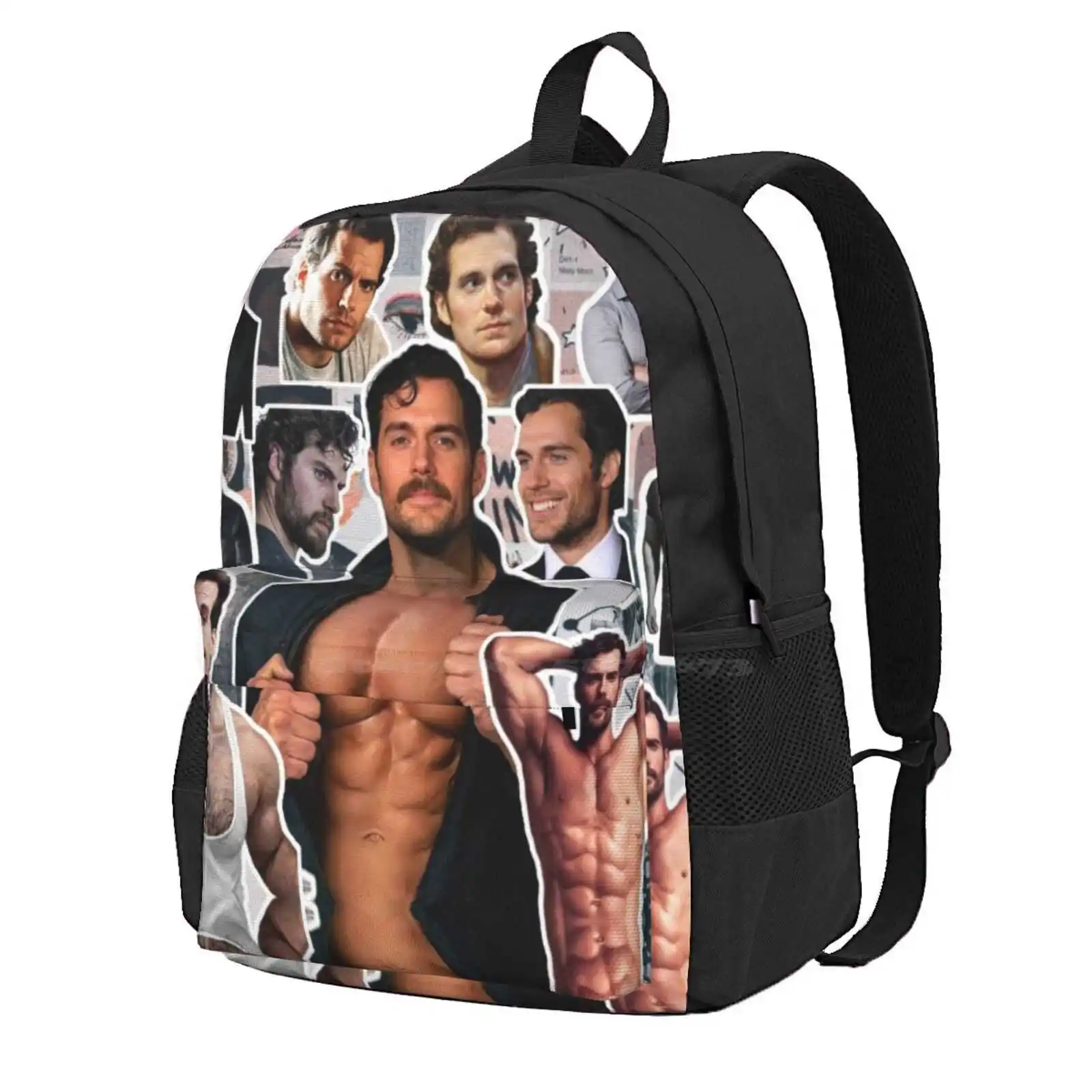 Henry Cavill Photo Collage Hot Sale Schoolbag Backpack Fashion Bags Henry Cavill Photo Collage