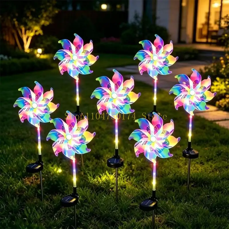 Metal Solar fan Ground Light Auto Activation Waterproof Exterior top sale