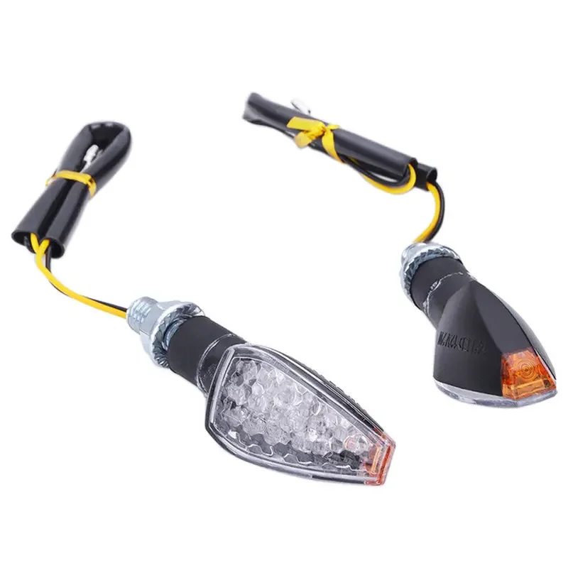 Universal 12V Flashing Turn Signals Warning Light Motorcycle LED Lights Rear Blinker Indicator Tail Turn Light For Honda Yamaha