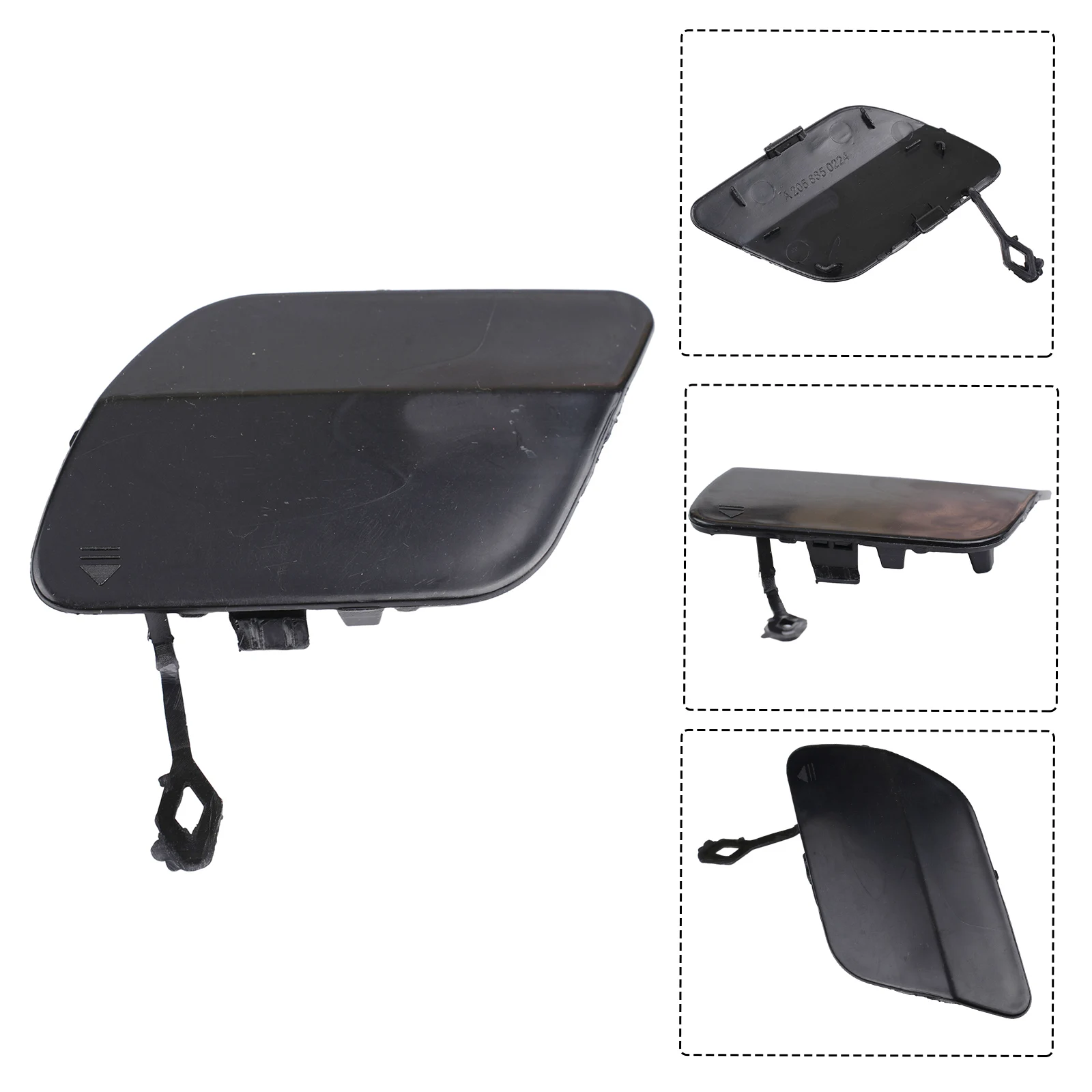 

Крышка для буксировочного крюка, крышка для буксировочного крюка, Пластиковая Задняя замена, неокрашенный автомобиль, A2058850224, аксессуары, бампер, новый полезный