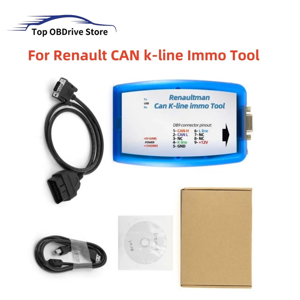 Professional V4.09 Renaultman For Renault Can k Line Immo Tool ECU Tool Read Write EEPROM Auto ECU Tool OBD2 Programmer