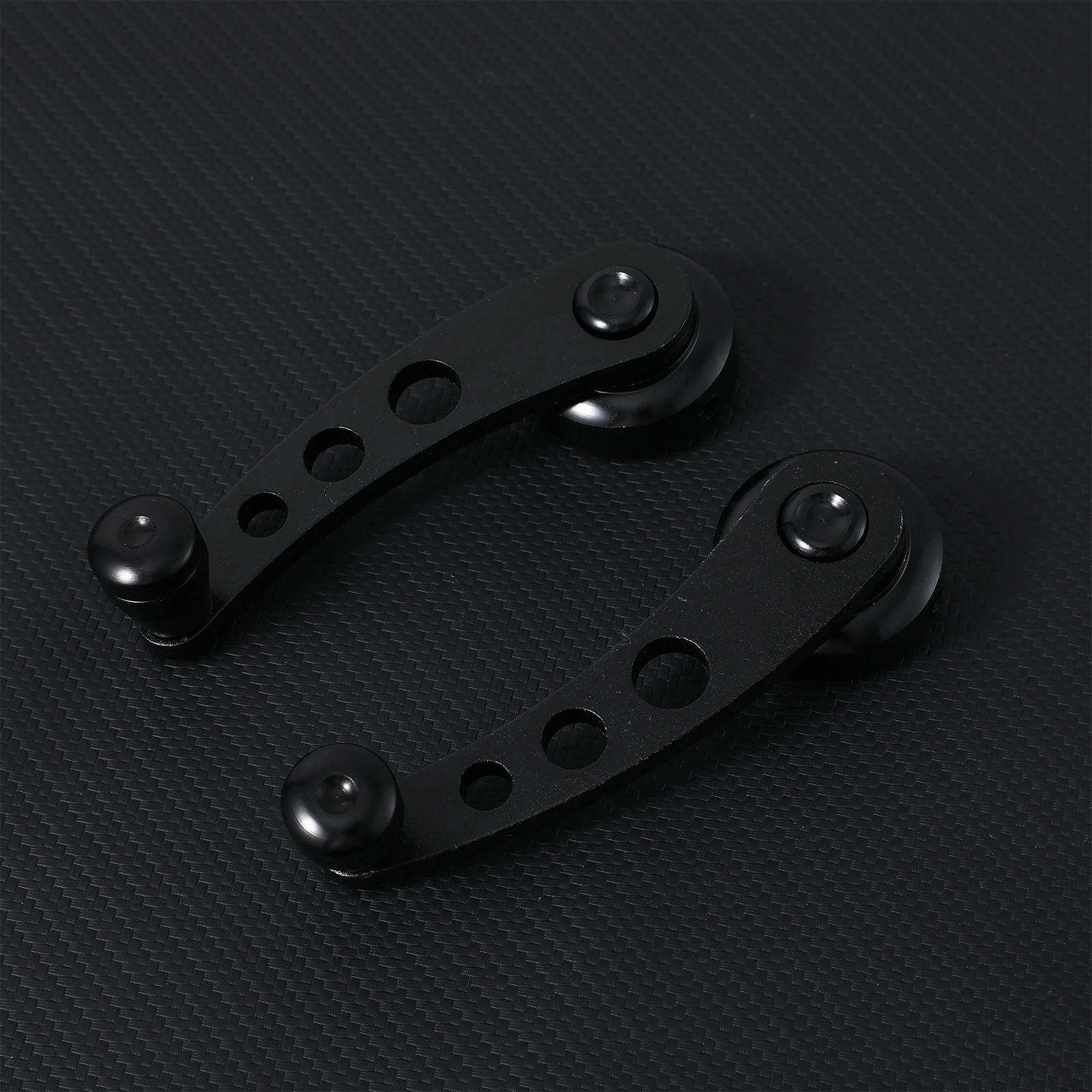 

1 set Car Window Shake Handle Winders Crank Rocker Aluminum Universal Door Crank Handles Left Right Set Black With Mounting