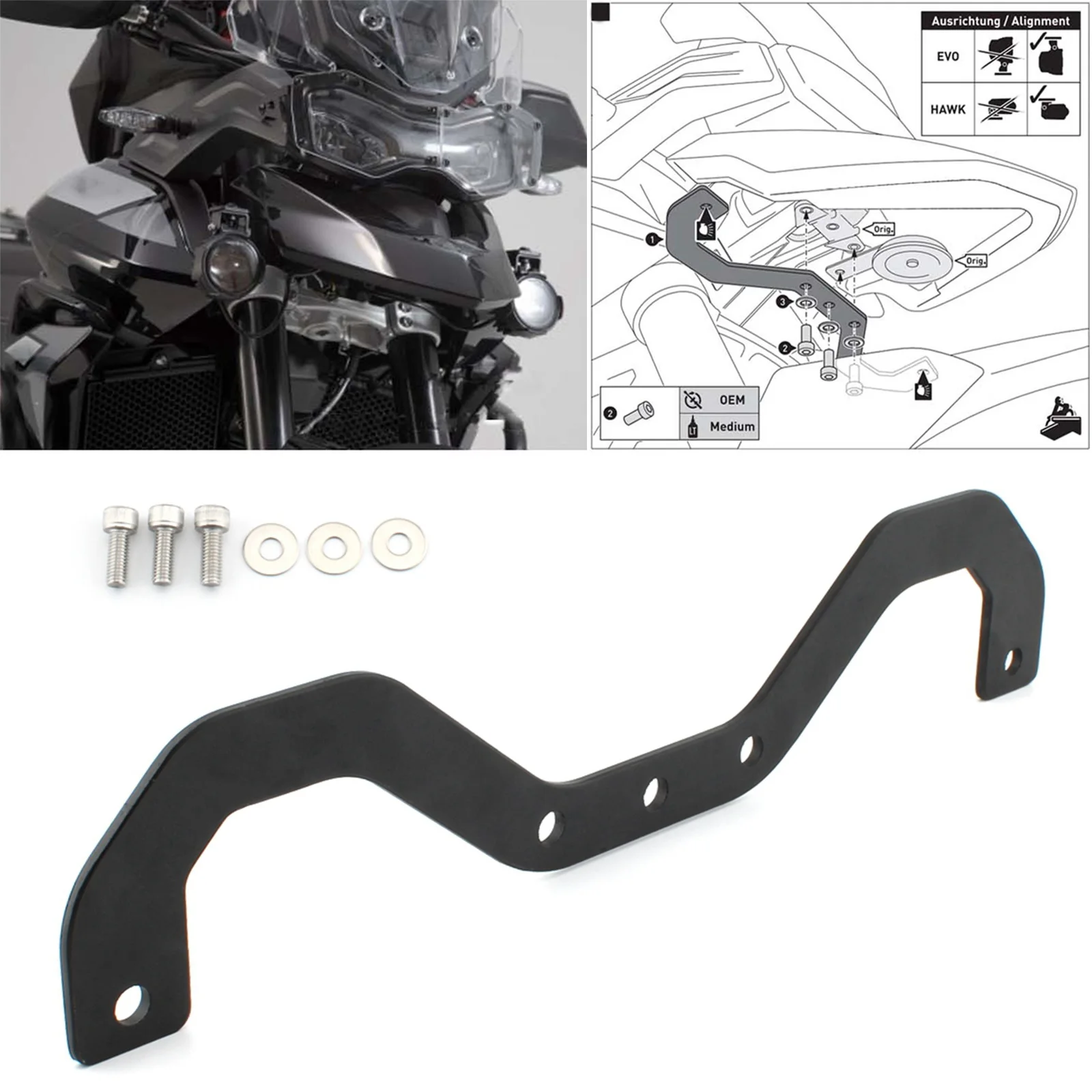 For Triumph Tiger 900 GT Pro Rally 2020-2022 Motorcycle Fog Lamp Bracket Lamp Spotlight Brackets Mount For Tiger 850 Sport 2021-