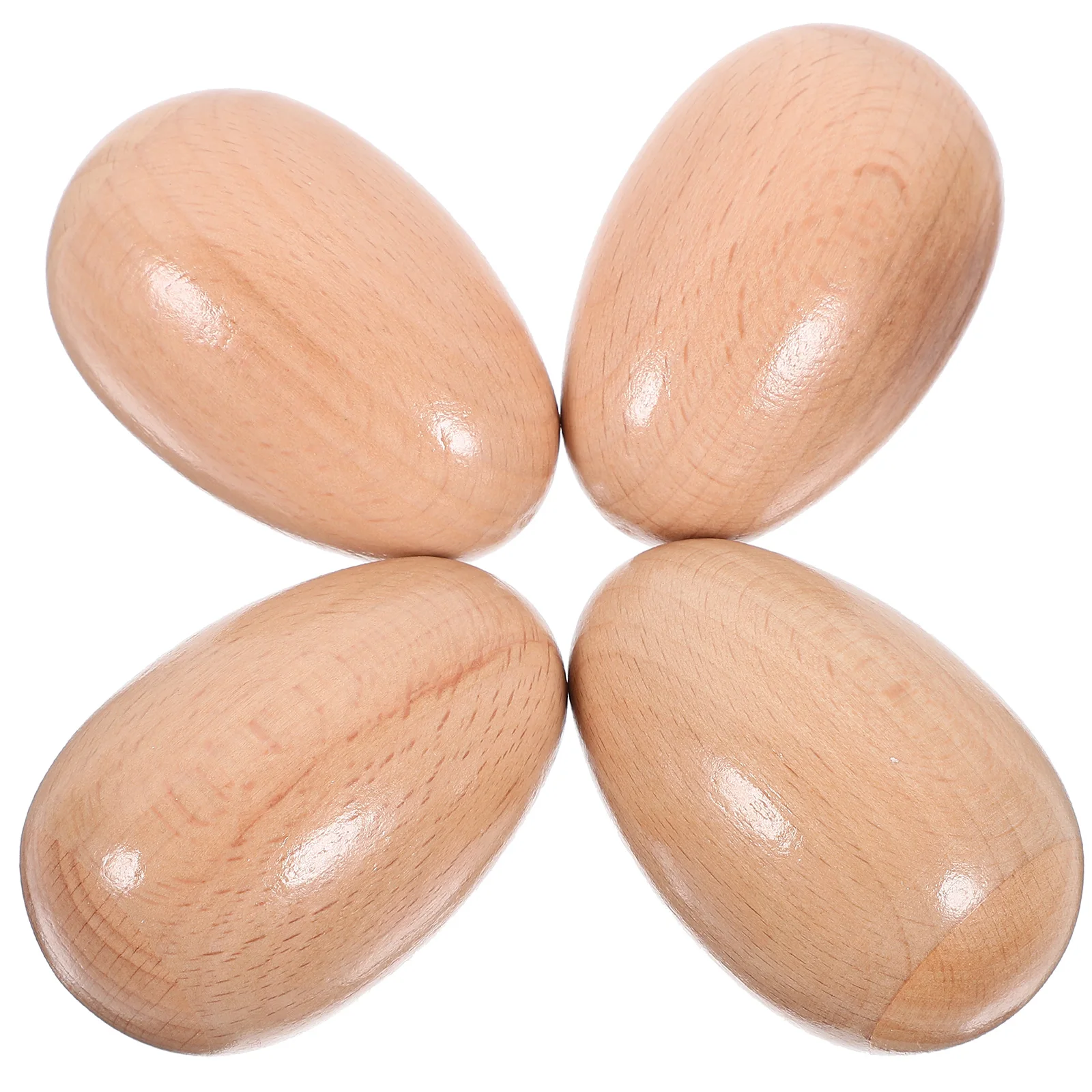 

4pcs Wooden Maracas Kids Shakers Noise Maker Musical Instruments For Toddler Early Music Learning Educational Percussion Wood