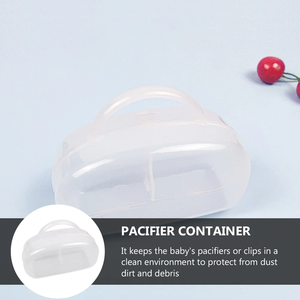 

4pcs Baby Pacifier Case Compact Dust-Proof Container For 2 Pacifiers Holder Reusable Bpa-Free Storage Box Travel-Friendly