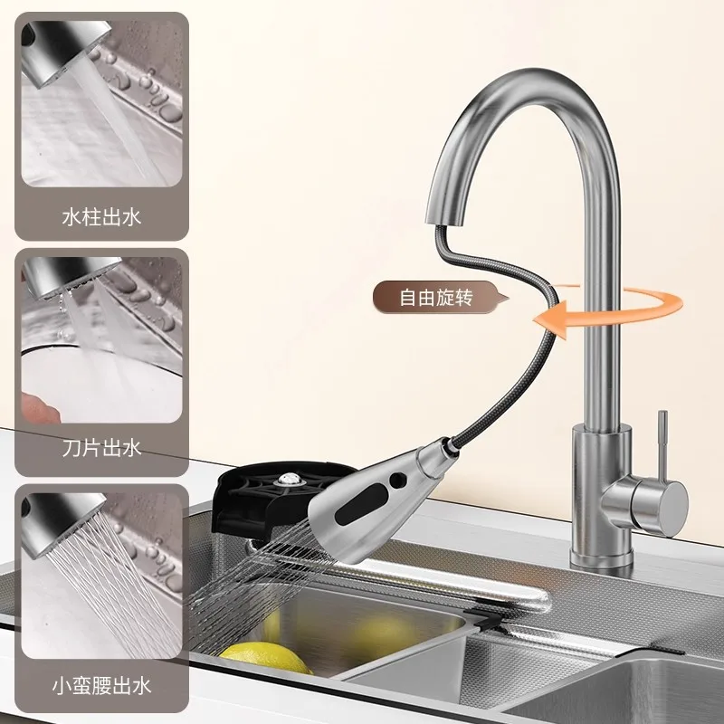 Household thickened sink Large single slot 4.0 Small rice grain embossed 304 stainless steel Kitchen vegetable basin 4