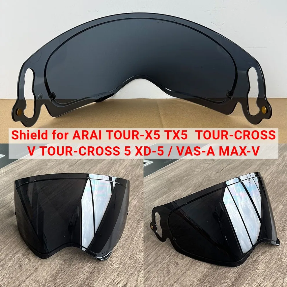 Helmet Visor Shield for ARAI TOUR-X5 TX5 VAS-A MAX-V TOUR-CROSS V TOUR-CROSS 5 XD-5 Lens Glass Viewfinder Windshield Accessories