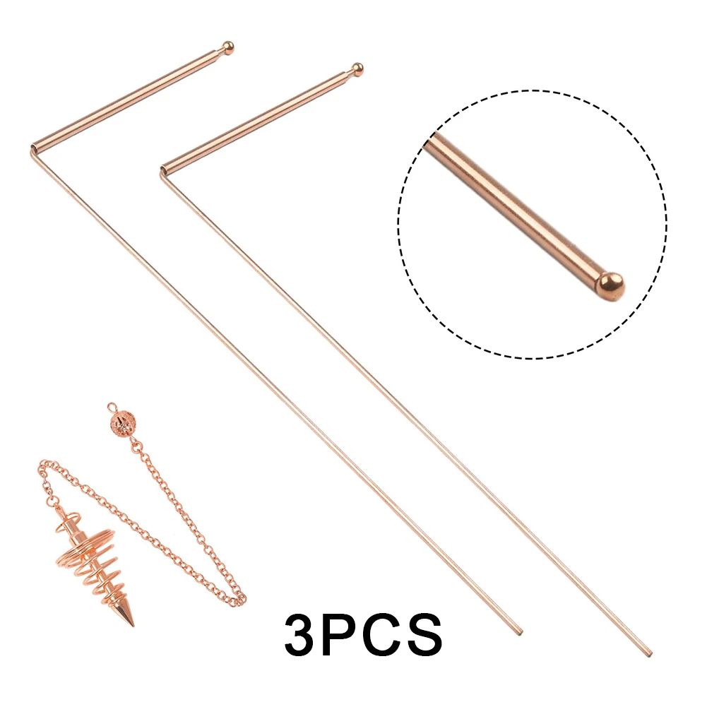 haste detector de cobre para encontrar tesouro de agua sonda de cobre ferramenta de sonda unica rods de cabeca redonda 114x47 pcs 01