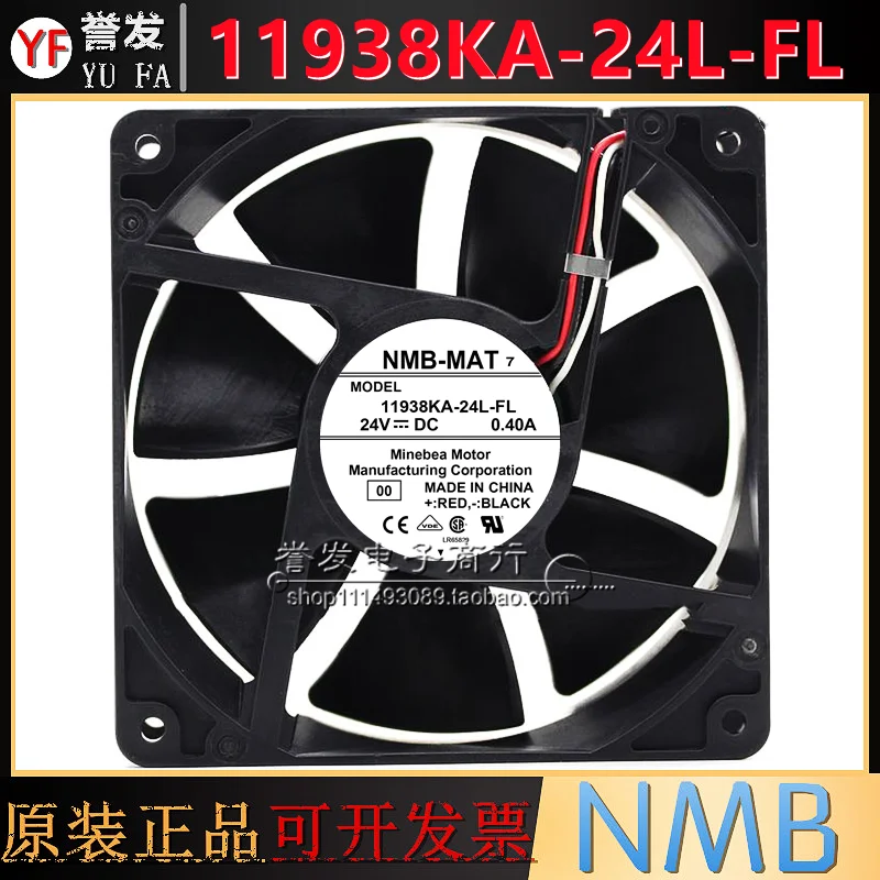 

НОВЫЙ ОРИГИНАЛ 11938KA-24L-FL 0,40 А 24 В 12038 120x120x38 мм ОХЛАЖДАЮЩИЙ ВЕНТИЛЯТОР РАДИАТОР