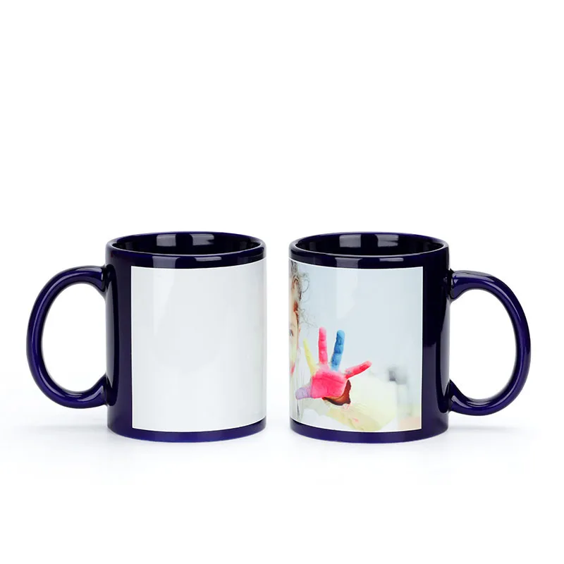 Tasse en céramique noire personnalisée pour amis, parents et amoureux, tasse personnalisée bricolage, texte, photo, image, logo, café, lait, cadeau,