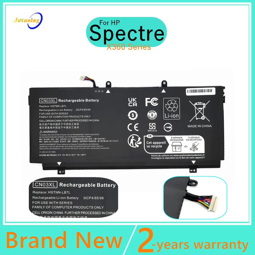 

11.55V Laptop battery For HP Spectre x360 13-AB001 13-AB002 13-AC014TU 13-w000 13-w0XX SH03XL TPN-Q178 CN03XL HSTNN-LB7L
