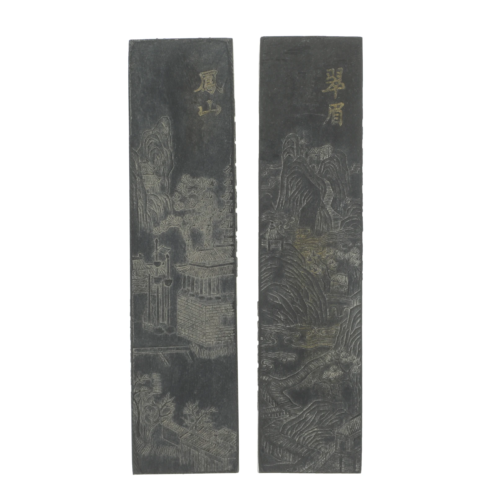 

2pcs Ink Stick Chinese Soot Drawing Sumi Black Student Stationery Creative Calligraphy Ink Block Teaching Tools