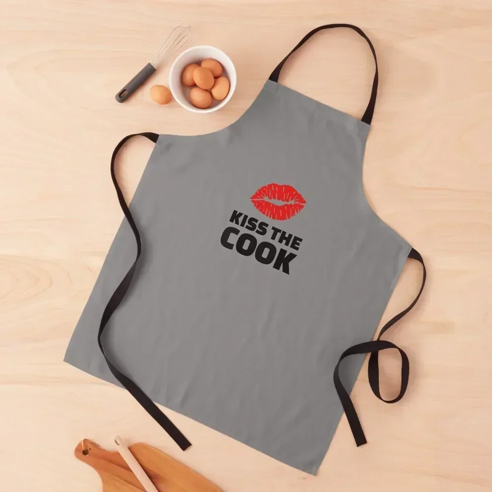 

Kiss The Cook Apron Kitchens Woman Household Items with pockets Household Items Kitchen Apron
