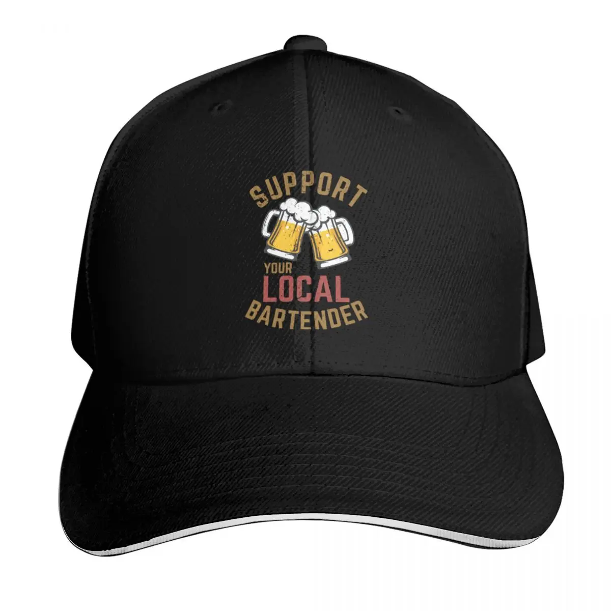 Support Your Local Bartender Beer Bartender Baseball Cap Men Women Casual Summer Sport Sun Cap
