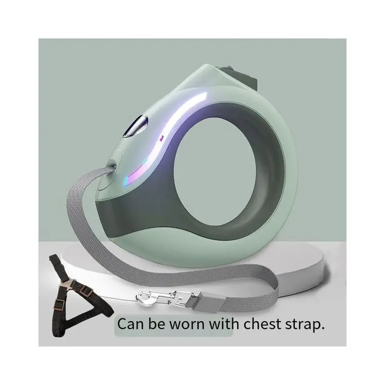 

Durable Self Retracting Dog Leash with Light Intelligent Dog Luminous Traction Rope for Small Medium Dogs