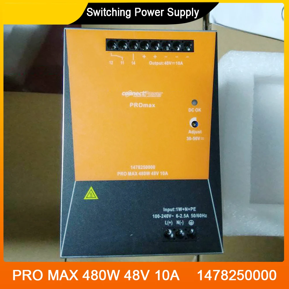 New PRO MAX 480W 48V 10A 1478250000 For Weidmuller Switching Power Supply