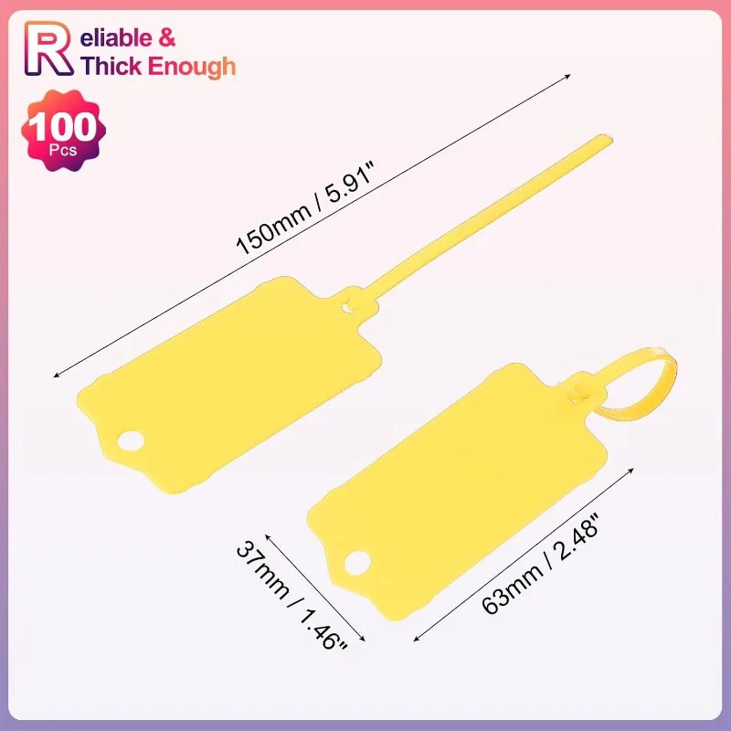 Reusable Cable Tie Labels with Writable Waterproof Tags Efficient Color-Coding System for Wire Cord Data Center Labeling 100Pcs