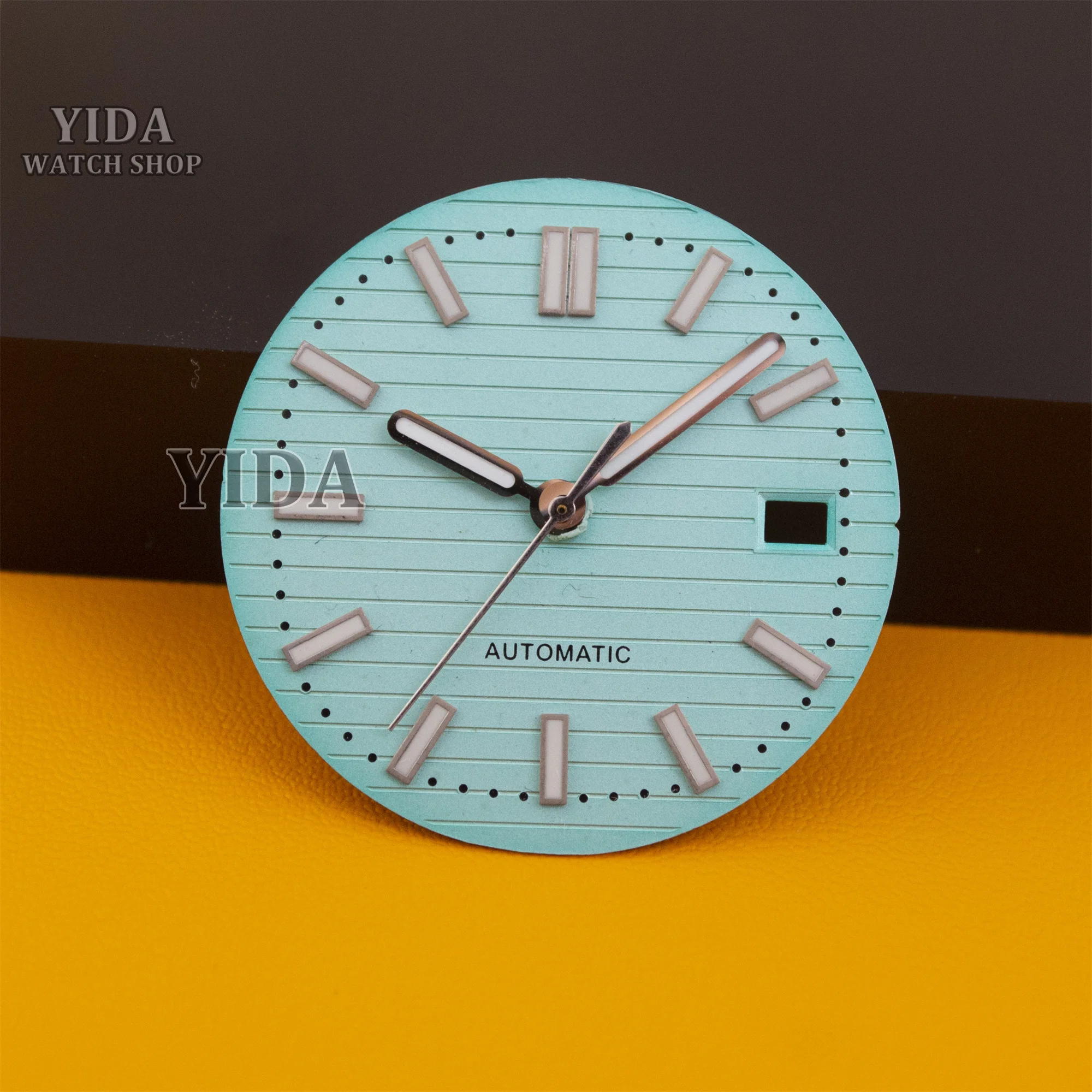 

NH35 Watch Dial 30.5mm Green Luminous Face Pointers for Nautilus NH35 Mechanical Movement Watch Faces Accessories Repair Tools