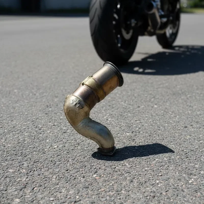 JTLD High-Flow Performance Stainless Steel Race Pipe Catless Downpipe for Porsche 9Y0 Cayenne 3.0T with Heat Shield
