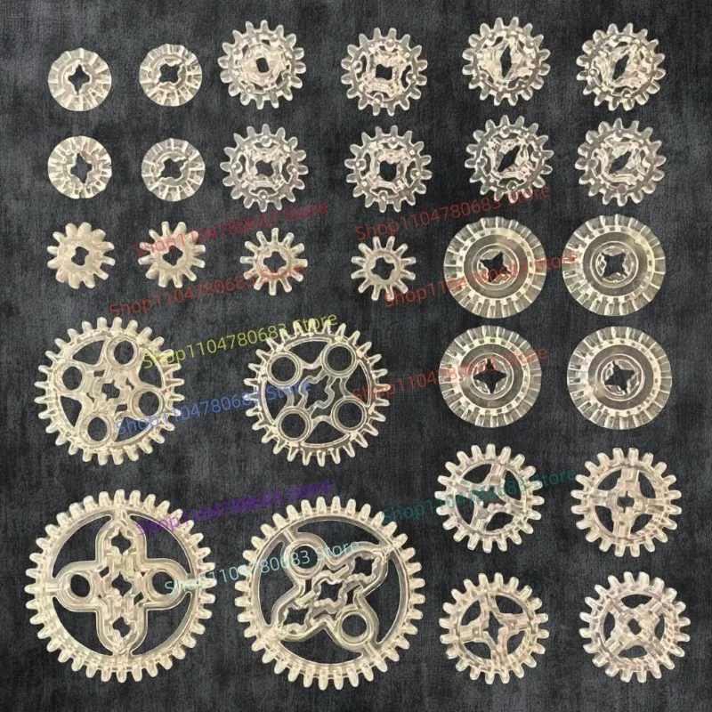 Pack d'accessoires pour blocs de construction MOC, Compatible avec les jouets mécaniques à engrenages pour un assemblage gratuit et un jeu mixte et assorti