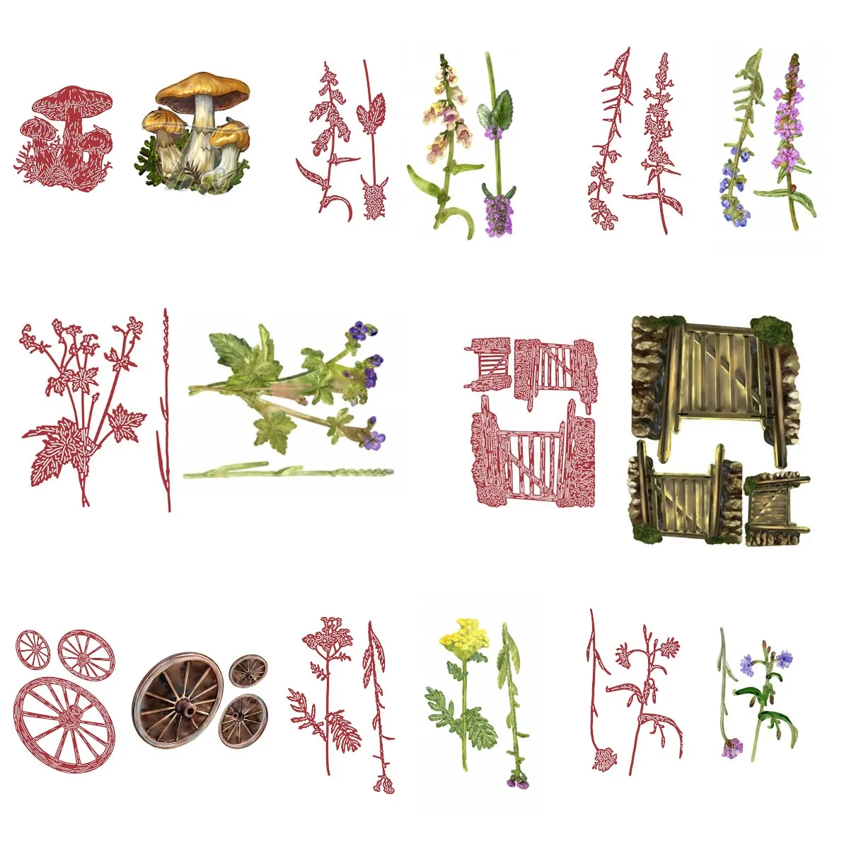 Loose Strife & Blueweed 2026 New Metal Cutting Dies For DIY Scrapbooking Crafts Maker Photo Album Template Handmade Decoration